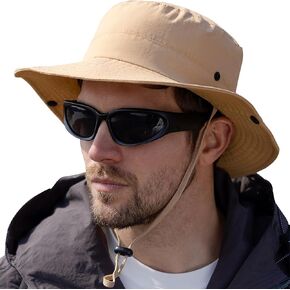 Unisex Sun Hat, for Women Men, UV Protection UPF 50+, Waterproof Packable Wide Brim Boonie Sunhat, for Fishing Hiking