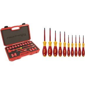 Titan 68100 19-Piece 3/8-Inch Drive VDE Insulated Socket Set