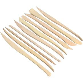EXCEART 10pcs Wooden Clay Sculpting Tools Ceramic Carving Tools Wood Clay Tools Polymer Clay Sculpting Tools Sculptures Pottery Sculpting Tool Clay Molding Tools Wood Carving Major