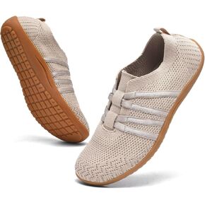 Women's Walking Tennis Shoes Wide Toe Box Flats Minimalist Shoes Lightweight Trail Running Gym Athletic Sneakers