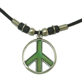 Mood Pendant Necklace - Peace Sign