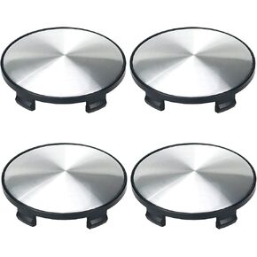 68mm Wheel Center Caps Rim Hub Center Covers 67mm Lug to Lug Replacement Compatible with BMW Series Before 2016 if Applicable (Black Base & Silver Sticker) - 4Pcs