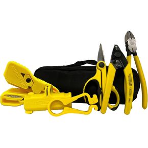 Miller FTTX Flat Drop End Prep Kit - All-In-One Fiber Optic Portable Set for Professional Electricians, Technicians, and Installers in Saudi Arabia
