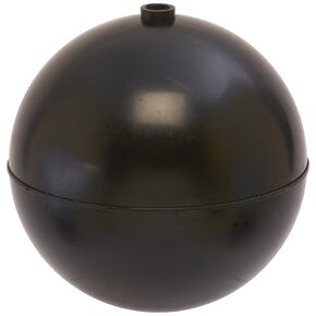 PF8-2 PF Series Bob Spherical Polypropylene Float, 3/8"-16 Female Spud, 8" Diameter, 158 oz Buoyancy