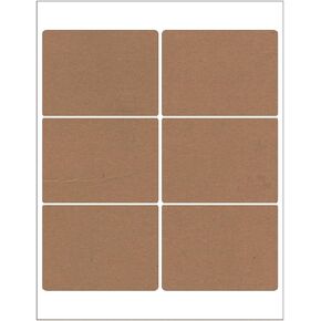 60 Large Beer Bottle White Printable Labels, 4x3 inches, White Vinyl Waterproof for Inkjet Only