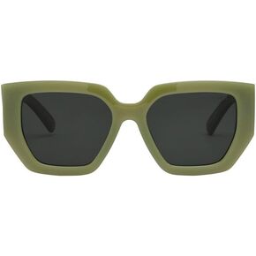 I-SEA Women's Olivia Polarized Sunglasses - Handcrafted Trendy Oversized Square Frames with Scratch-Resistant Lenses