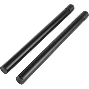 Akozon Handlebar Tube, 1 Pair Universal 7/8" Motorcycle Handlebar Tube 300mm Clip on Motorbike Handlebar Tubes (Black)