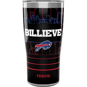 كوب معزول بشعار Tervis NFL Buffalo Bills-Billieve، 20oz، من الفولاذ المقاوم للصدأ
