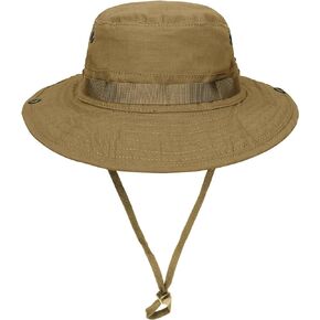 IDOGEAR Wide Brim Boonie Hat Sun Hat for Men Women Fishing Hunting Outdoor Activities with Adjustable Loops Buckle