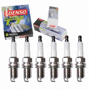 6 pc DENSO Platinum TT Spark Plugs compatible with Honda Accord 2.7L 3.0L V6 1995-2002