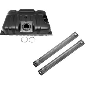 Fuel Gas Tank w/ Straps Kit Set 18 Gallon for Ford F-Series Pickup Truck