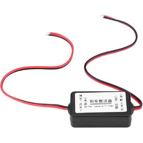 Car Camera Filter, Car Rear View Rectifier for Germany American Car Series, 12V DC Power Relay Capacitor Filter Connector for Backup Camera Rectifier Auto Car Camera