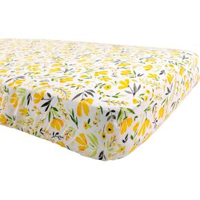 Bebe au Lait Oh So Soft Muslin Crib Sheet, 70% Viscose Made from Bamboo, 30% Cotton Breathable Baby Crib Sheet, Premium Quality Fabric, Gentle on Baby's Skin, Fits Standard Crib Mattress - Someday