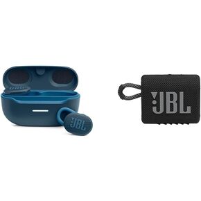 JBL Endurance Race Waterproof Wireless Sport in-Ear Headphones Bundle with gSport Hardshell Case (Black)