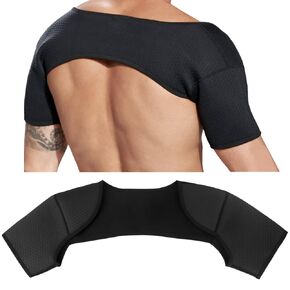 Double Shoulder Brace, Comfortable Double Shoulder -Breathable Sports Protective Gear for Chronic Tendinitis Pain Relief, Shoulder Strap Brace for Sleeping Outdoor Lifting Sports (L)