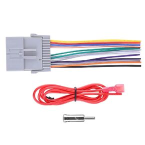 Car Radio Stereo Wire Harness with Antenna Adapter Cable Connector Compatible with Bui-ck Chev-rolet G-MC Pontiac, Stereo Plug Connector, Radio Harness Cable Plug Install
