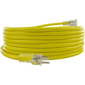Conntek 20251-050 15 Amp Indoor/Outdoor SJTW 12/3 Extension Cord, 50 Feet, UL and OSHA Certified