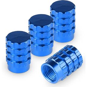 Ouzorp 4Pcs-Car Tire Valve Stem Caps, Air Caps Cover, Universal for Cars, SUVs, Bike, Trucks and Motorcycles-Blue … …
