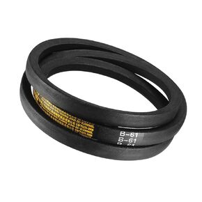 B-61 V-Belts - [61" Inner Length x 17mm Width x 11mm Thickness] B-Section Rubber Drive Belt for Power Transmission Use, Black