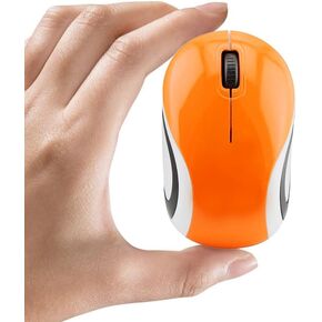 Mini Mouse,USB Mouse,Small Wireless Optical Kids Mouse for School Cordless Travel Portable Computer Mice with USB Receiver for Laptop PC Macbook Notebook(Red)