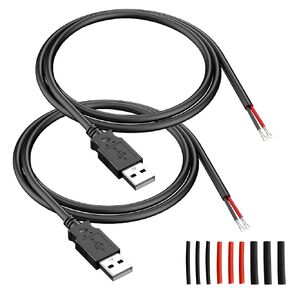 USB Cable 20AWG, black