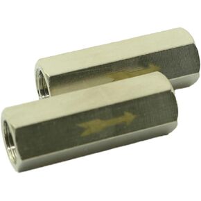 2PCS One Way Air Check Valve Internal Thread Full Flow Check Valve Compressor Pump Gas Pipe Internal Thread Full Port Check Valve 1/8