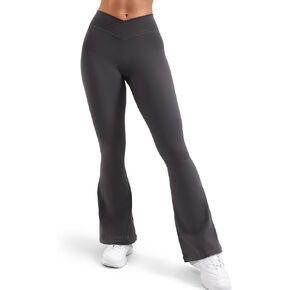 YEOREO V Waist Flare Leggings for Women Yoga Pants High Tummy Control Bootcut Workout Leggings