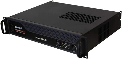 مضخم صوت جيميني ساوند XGA-3000 فئة AB 2X 200 وات من الدرجة الاحترافية - مضخمات طاقة متعددة المناطق للصوت الحي، تصميم مثبت على حامل، مثالي للكاريوكي وأجهزة المحمول in Kuwait