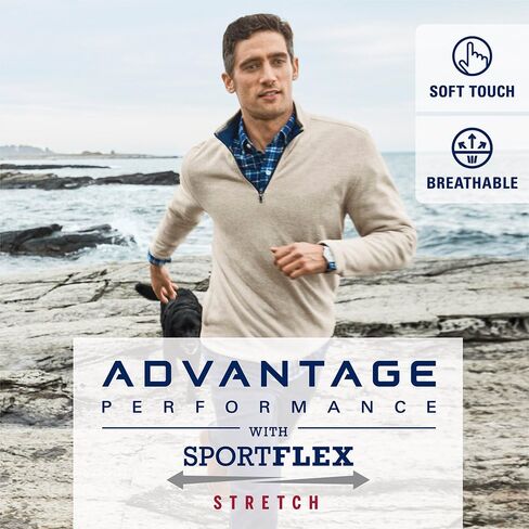 IZOD Men's Advantage Performance Quarter Zip Fleece Pullover in Saudi Arabia
