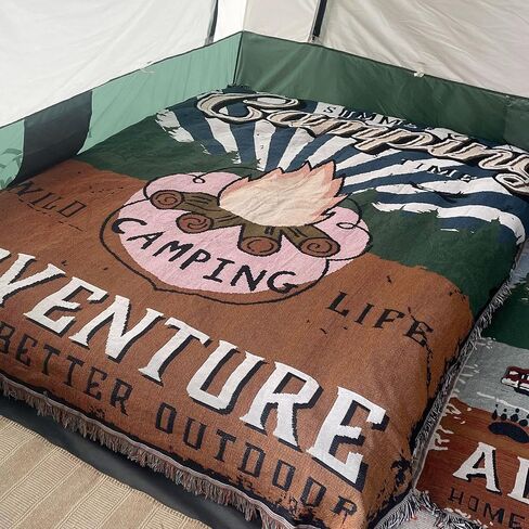 GEERTOP Camping Blanket Folding Comfort Camp Tent Rug Machine Washable Tent Mat for Outdoor Backpacking Hiking Adventure Travel - 90 x 70 in Saudi Arabia