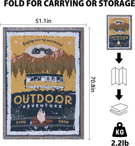 GEERTOP Camping Blanket Folding Comfort Camp Tent Rug Machine Washable Tent Mat for Outdoor Backpacking Hiking Adventure Travel - 90 x 70 in Saudi Arabia