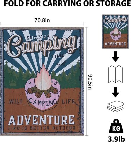 GEERTOP Camping Blanket Folding Comfort Camp Tent Rug Machine Washable Tent Mat for Outdoor Backpacking Hiking Adventure Travel - 90 x 70 in Saudi Arabia