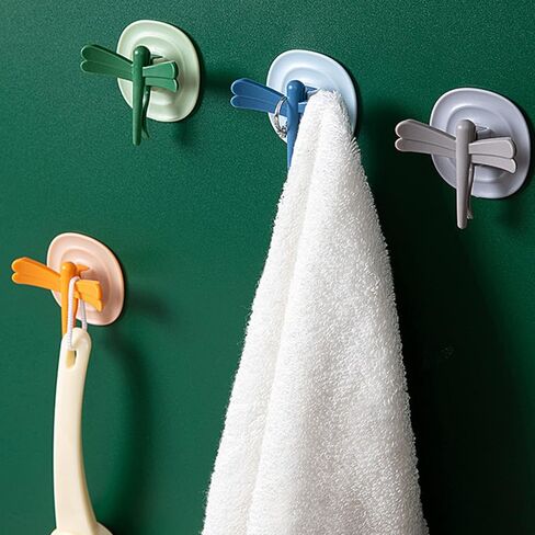 4 قطع اليعسوب متعددة الوظائف المغناطيسية مغناطيس الثلاجة، منشفة شماعات ثقب خالية هوك الباب نافذة مقبض درج للمطبخ غرفة المعيشة الحمام المرحاض in Kuwait