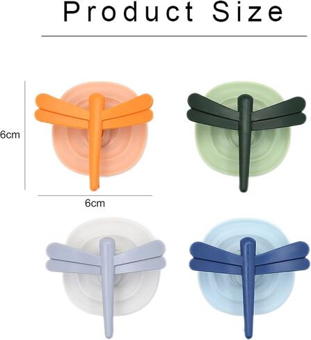 4 قطع اليعسوب متعددة الوظائف المغناطيسية مغناطيس الثلاجة، منشفة شماعات ثقب خالية هوك الباب نافذة مقبض درج للمطبخ غرفة المعيشة الحمام المرحاض in Kuwait