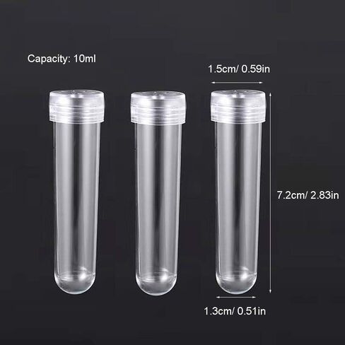 100 قطعة من أنابيب المياه على شكل زهرة الورد من RAYNAG، أنابيب عرض الزهور، تحافظ على قوارير الجذعية الطازجة مع القبعات، مستلزمات قطع مركزية لحفلات الزفاف، شفافة in Kuwait