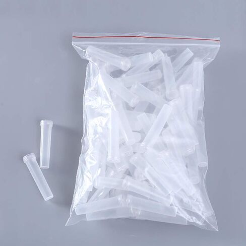 100 قطعة من أنابيب المياه على شكل زهرة الورد من RAYNAG، أنابيب عرض الزهور، تحافظ على قوارير الجذعية الطازجة مع القبعات، مستلزمات قطع مركزية لحفلات الزفاف، شفافة in Kuwait