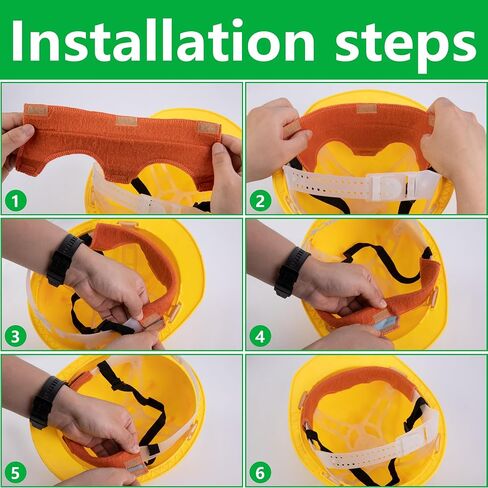Hard Hat Sweatband- Cotton Washable Hard Hat Self Adhesive Sweat Band Liner- Reusable Hard Hat Helmet Sweat Pads for Hardhat Accessories in Saudi Arabia