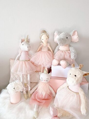 MON AMI Princess Bunny Stuffed Doll - 18", Soft & Cuddly Plush Animal Doll for Kids of All Ages, Use as Toy or Room Décor in Kuwait