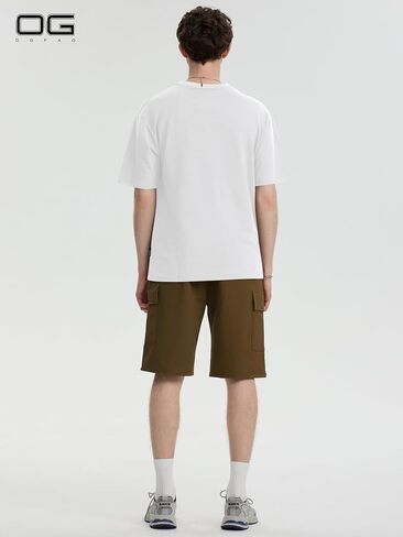 Men's Heavyweight Cotton Crew Neck T-Shirts Short Sleeve Oversized Basic Classic Tees in Saudi Arabia