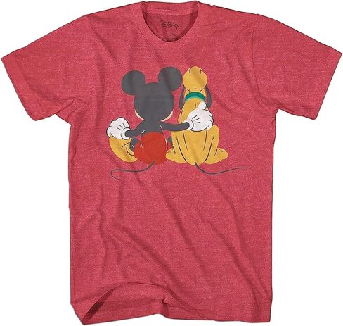 Disney Mickey and Pluto Best Friends Adult T-Shirt in Saudi Arabia