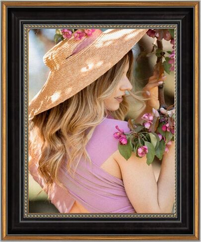 Golden State Art, 11x17 Picture Frame Without Mat to Display 11x17 Photo/Print/Poster Wall Mounting Horizontally and Vertically (Ornate Gold & Black Color, 1-Pack) in Saudi Arabia