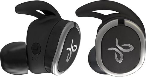 Jaybird RUN True Wireless Headphones for Running, Secure Fit, Sweat-Proof and Water Resistant, Custom Sound, 12 Hours In Your Pocket, Music + Calls (Jet) (Renewed) in Saudi Arabia