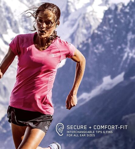 Jaybird RUN True Wireless Headphones for Running, Secure Fit, Sweat-Proof and Water Resistant, Custom Sound, 12 Hours In Your Pocket, Music + Calls (Jet) (Renewed) in Saudi Arabia