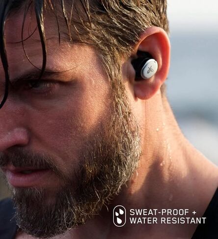 Jaybird RUN True Wireless Headphones for Running, Secure Fit, Sweat-Proof and Water Resistant, Custom Sound, 12 Hours In Your Pocket, Music + Calls (Jet) (Renewed) in Saudi Arabia