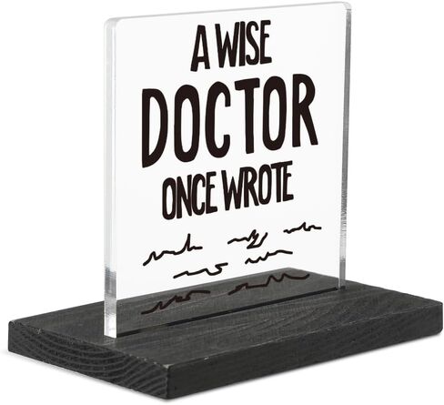 Doctor Gifts for Men, Women, Funny Desk Decor for Doctor, Doctor's Day Gifts, Thank You Office Desk Decor Gift for Doctor,Acrylic Sign Gift for Doctor, HTT38 in Saudi Arabia