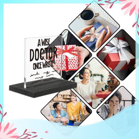Doctor Gifts for Men, Women, Funny Desk Decor for Doctor, Doctor's Day Gifts, Thank You Office Desk Decor Gift for Doctor,Acrylic Sign Gift for Doctor, HTT38 in Saudi Arabia