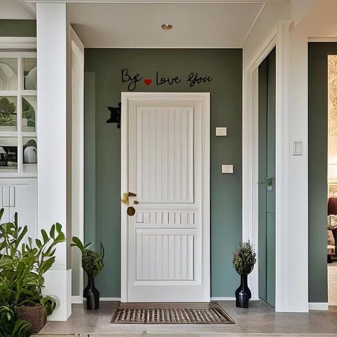 Love You Bye Wood Signs Wall Decor 30",Home Decor with Cats Cute Signs,Modern Entryway Hallway Wall Boho Art Decorations Express Love and Warm Family Door Decor Sign in Saudi Arabia