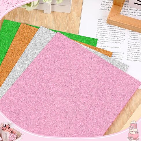 Fabbay 15 Pcs Glitter Acrylic Sheets Colored Translucent Glitter Plastic Sheet with 1/8 Inch Thickness Glossy Acrylic Blanks for Laser Cutting Art Craft Sawing Engraving DIY Decoration (8 x 8 Inch) in Saudi Arabia