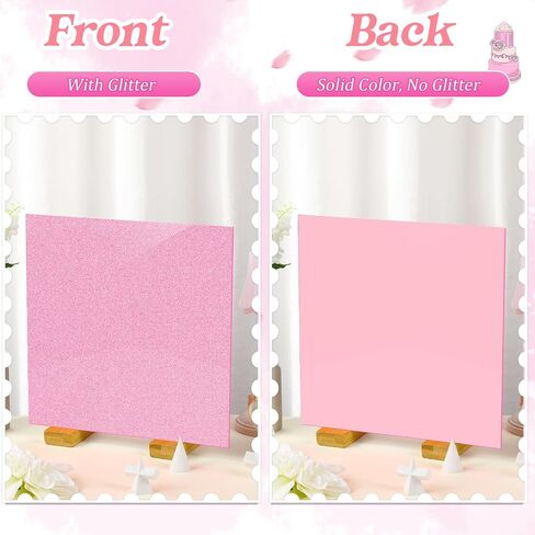 Fabbay 15 Pcs Glitter Acrylic Sheets Colored Translucent Glitter Plastic Sheet with 1/8 Inch Thickness Glossy Acrylic Blanks for Laser Cutting Art Craft Sawing Engraving DIY Decoration (8 x 8 Inch) in Saudi Arabia