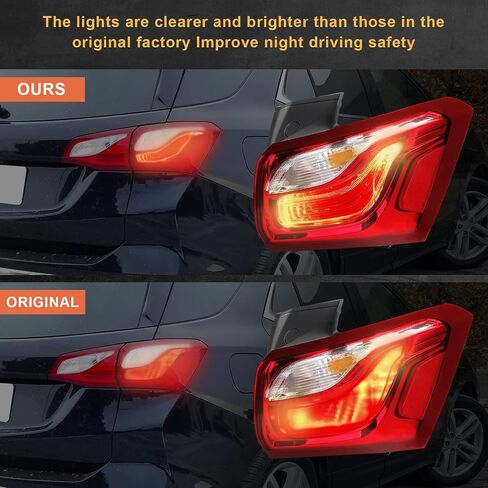 مجموعة مصابيح الذيل لسيارة Toyota Prius C 2012 2013 2014 غطاء عدسة الضوء الخلفي بدون مصابيح، فرامل الجانب الخلفي مصباح الذيل الخارجي، OE# 81561-52880، 8155152A94 8155152A95 (جانب السائق الأيسر) in Kuwait